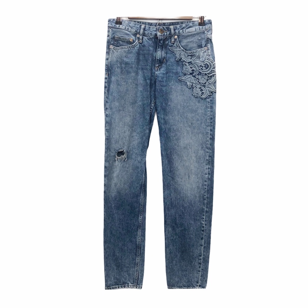 H&M | Low Rise Slim Boyfriend Acid Wash | 25/32